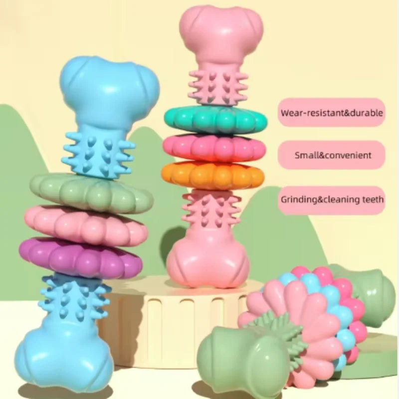 Premium Dog Chew Toy - Dental Cleaning & Leaky Treat Function