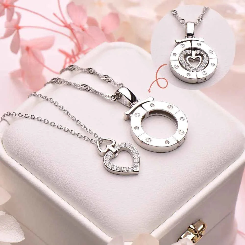 Steps of Heaven Luxury Detachable Titanium Necklace for Women