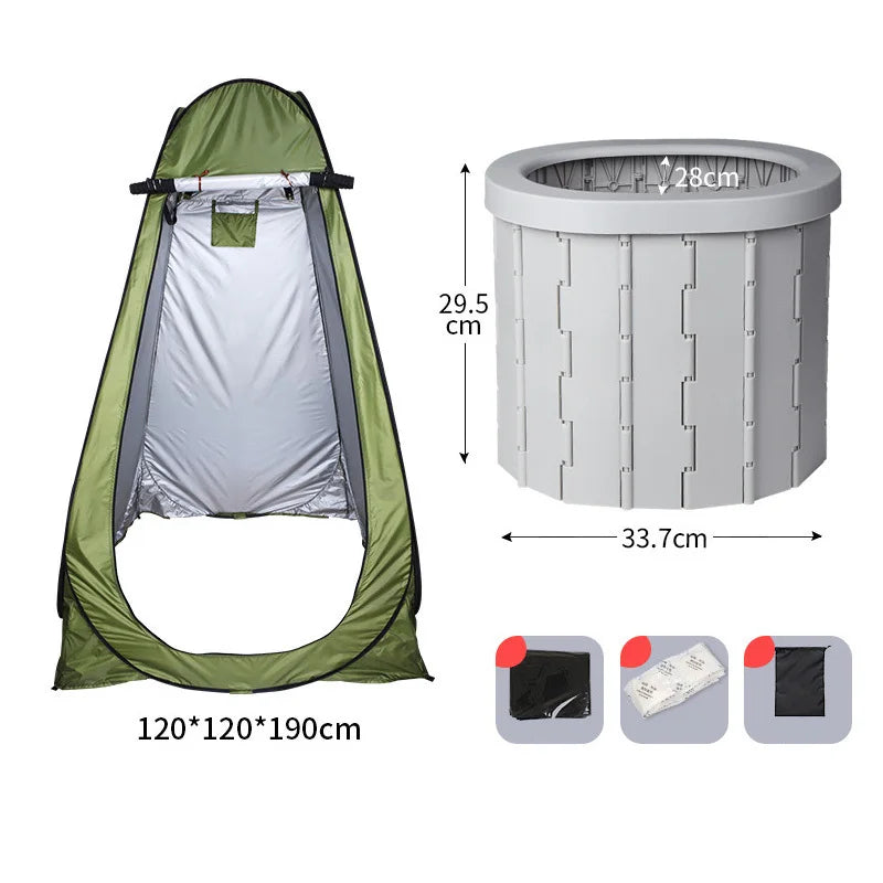 Essential Portable Folding Toilet - Compact Emergency Travel Gear