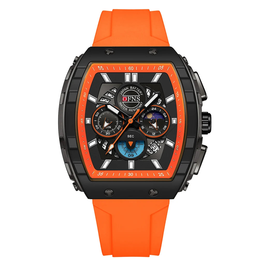 Premium Men's Sports Quartz Watch - Waterproof & Luminous