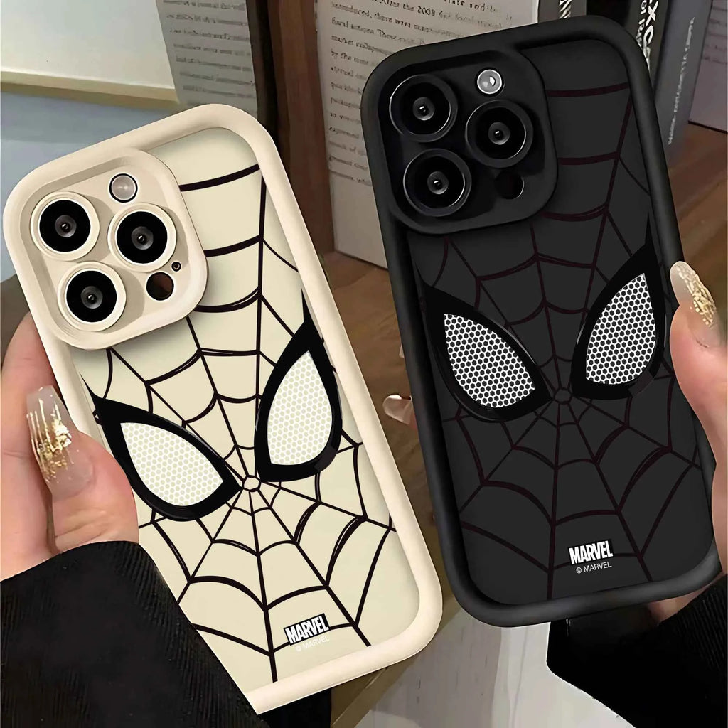 Premium Spider Man Phone Case - Sleek Black & White Marvel Cover