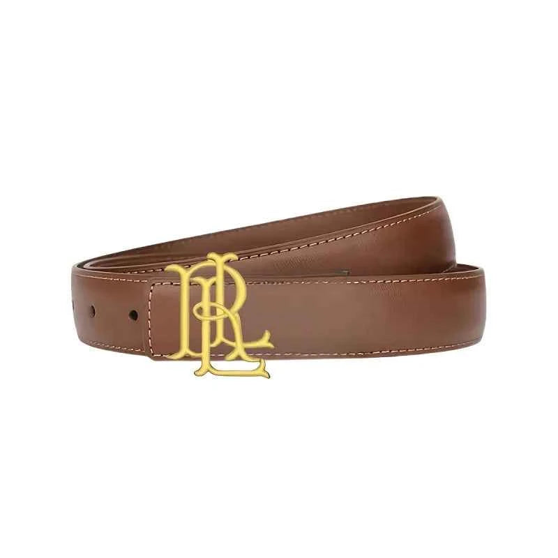 Elegant Women's Gold Letter Belt - Luxurious Statement Accessory