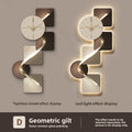 Elegant Modern LED Wall Clock - Frameless Carbon Crystal