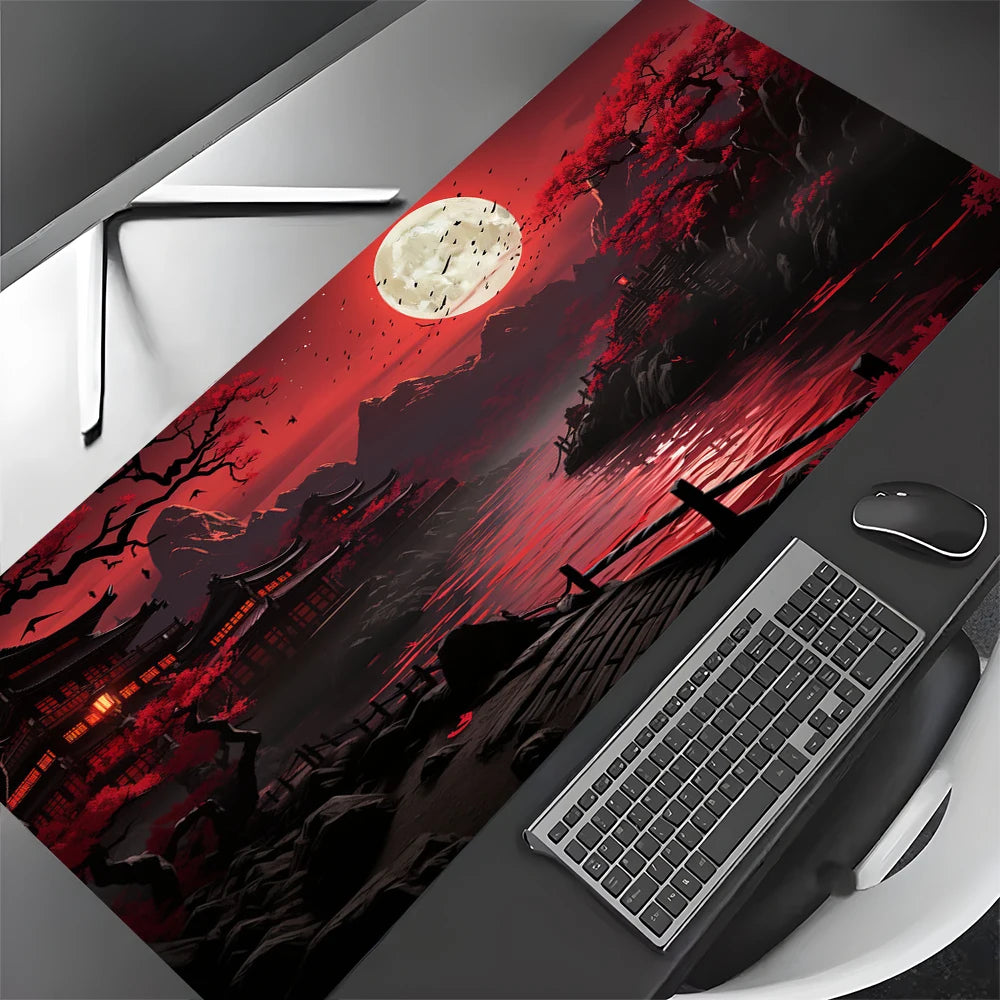 Premium Large Mouse Pad - Anti-Slip Art Landscape Desk Mat