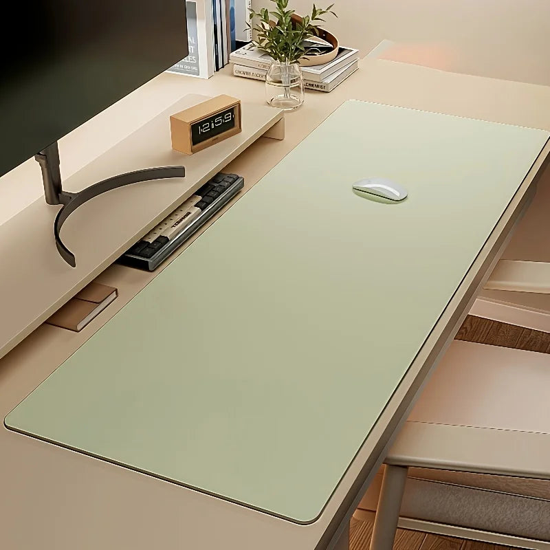 Premium Large Faux Leather Desk Pad - Non-Slip & Waterproof