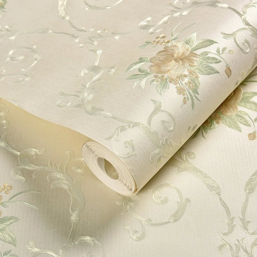 Elegant 3D Flower Wall Stickers - Self-Adhesive Decor