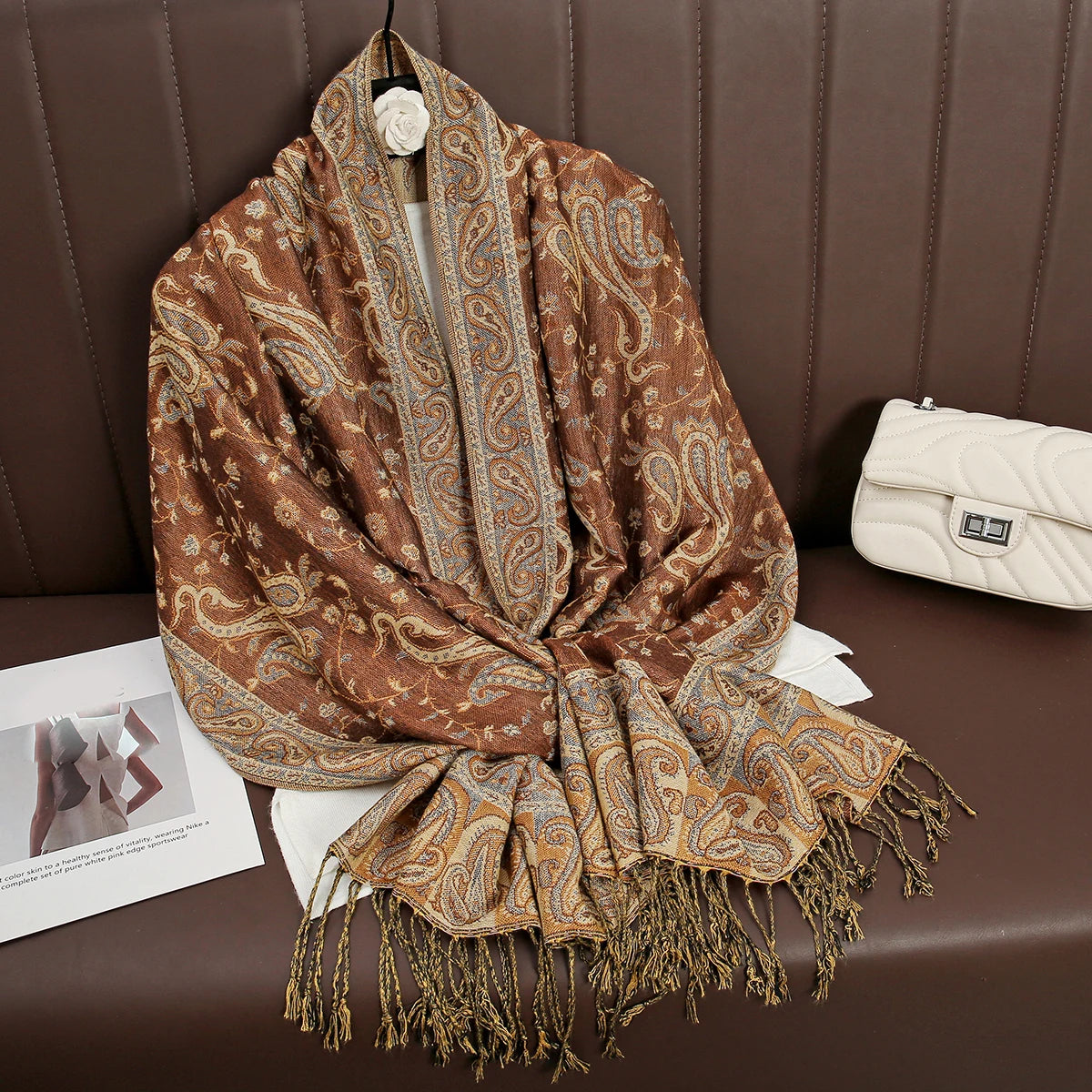 Luxury Cashmere Pashmina Shawl - Elegant Winter Wrap