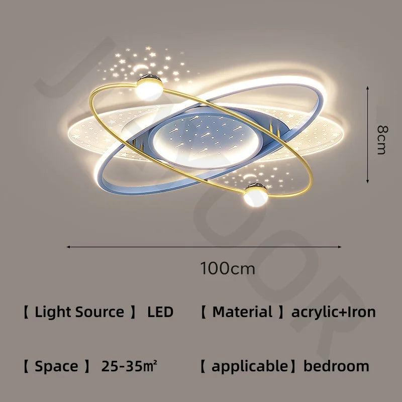 Modern LED Chandelier - Starry Sky Kids Room Pendant Light