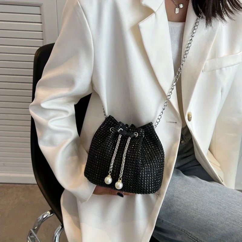 Elegant Rhinestone Crossbody Bag - Sparkle & Shine