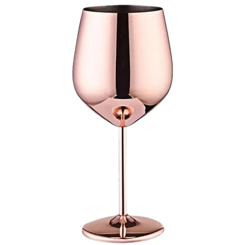 Premium Stainless Steel Wine Goblet - Durable & Elegant 500ml