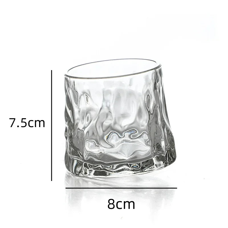 Premium Rotatable Whiskey Glass - Novelty Old Fashioned Design