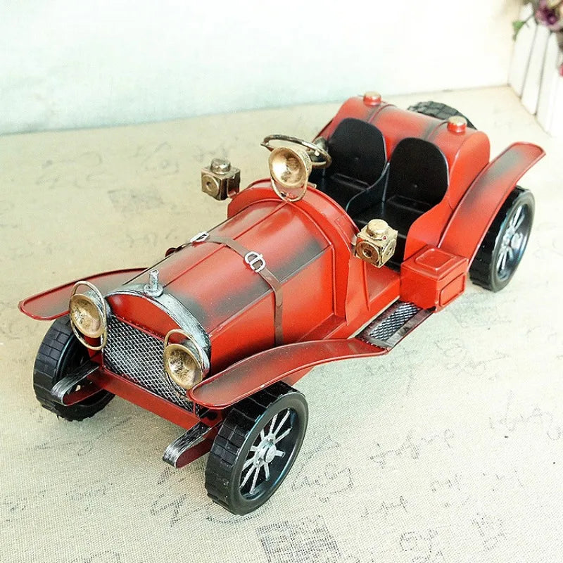 Nostalgic Vintage Car Model Decor - Premium Iron Craftsmanship