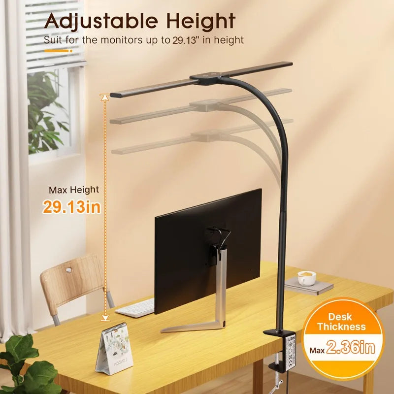 Premium LED Desk Lamp - Eye-Caring Architect Design