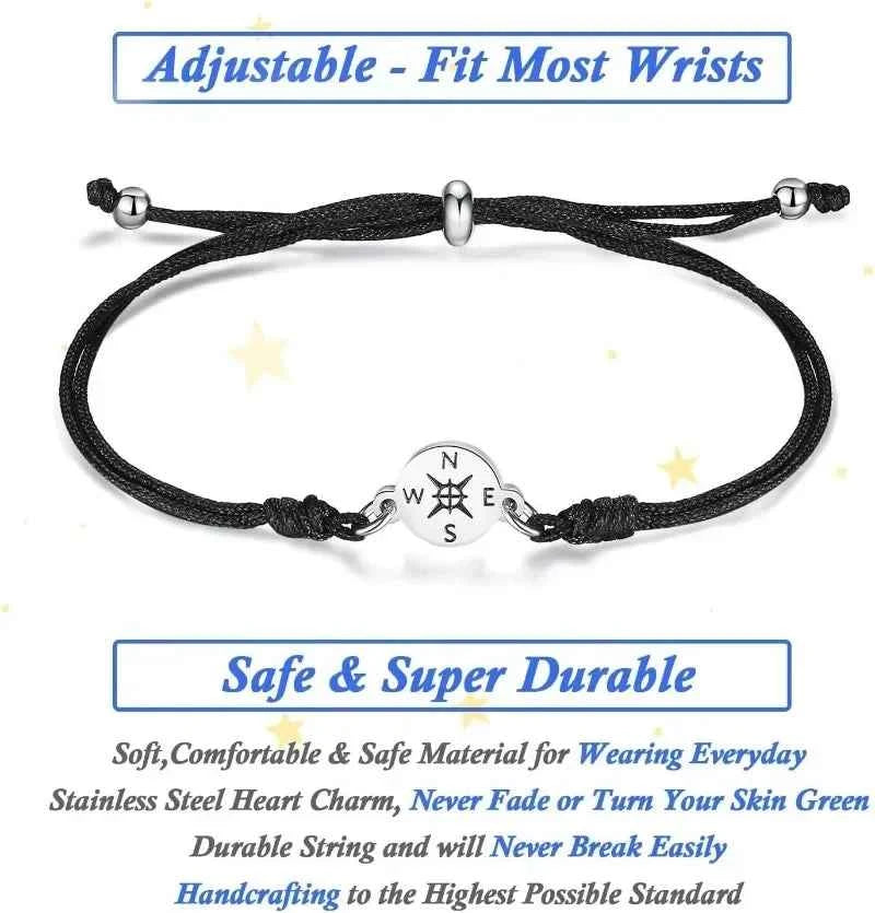 New graduation season and back-to-school season gifts: Doctoral cap gift box, stainless steel compass, woven bracelet, band card