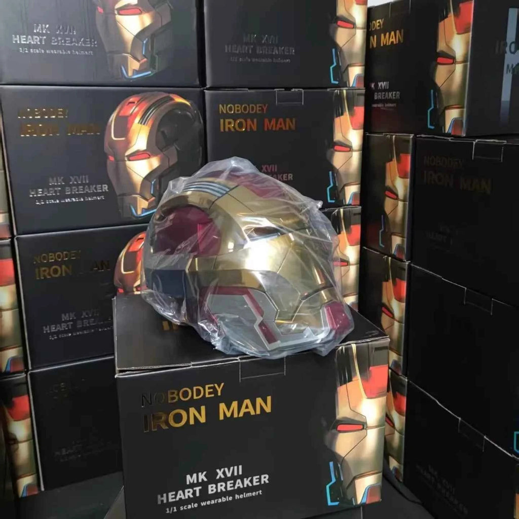 Premium Iron Man Voice Control Helmet - Electric Multi-Piece Opening Eyes Model
