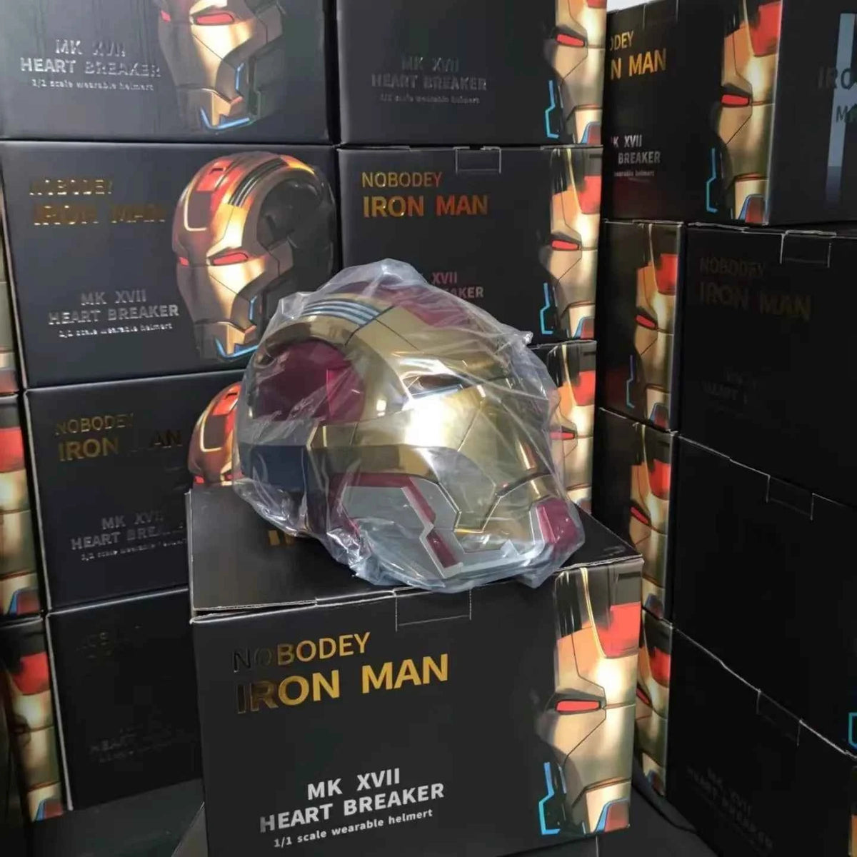 Premium Iron Man Voice Control Helmet - Electric Multi-Piece Opening Eyes Model