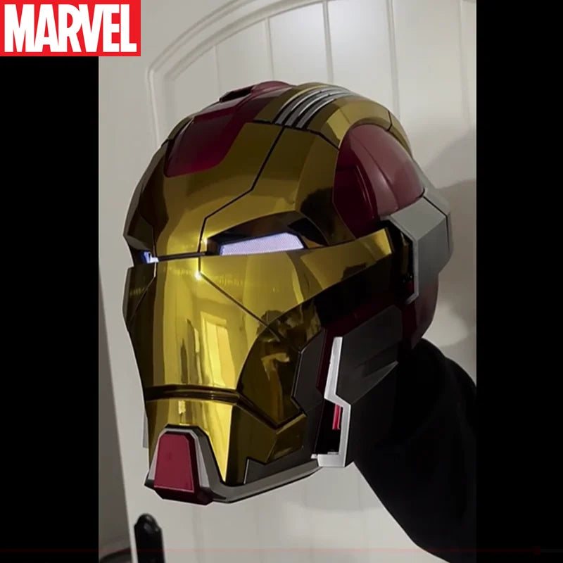 Premium Iron Man Voice Control Helmet - Electric Multi-Piece Opening Eyes Model