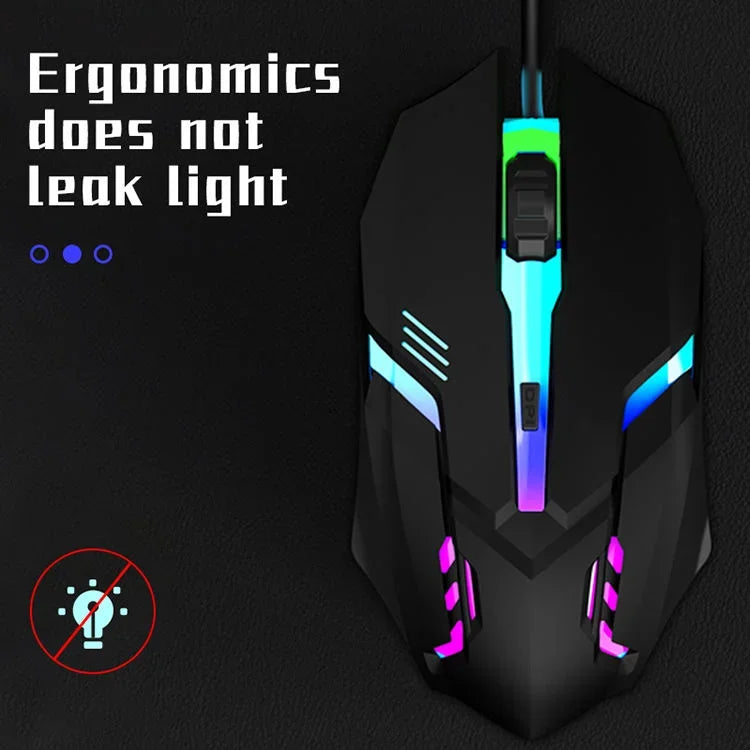 Premium Ergonomic Gaming Mouse – Wired RGB with 4 Buttons