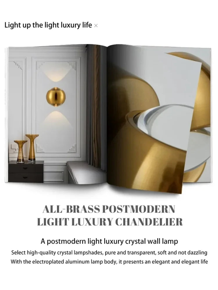 Elegant Glass Wall Sconce - Modern Art Lighting