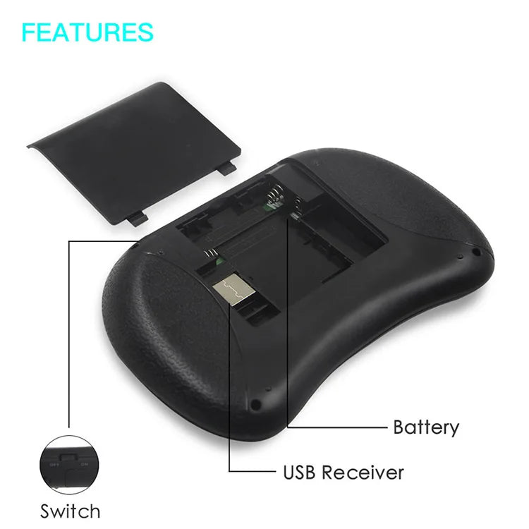 Premium Mini Wireless Keyboard with Air Mouse & Touchpad for Android TV