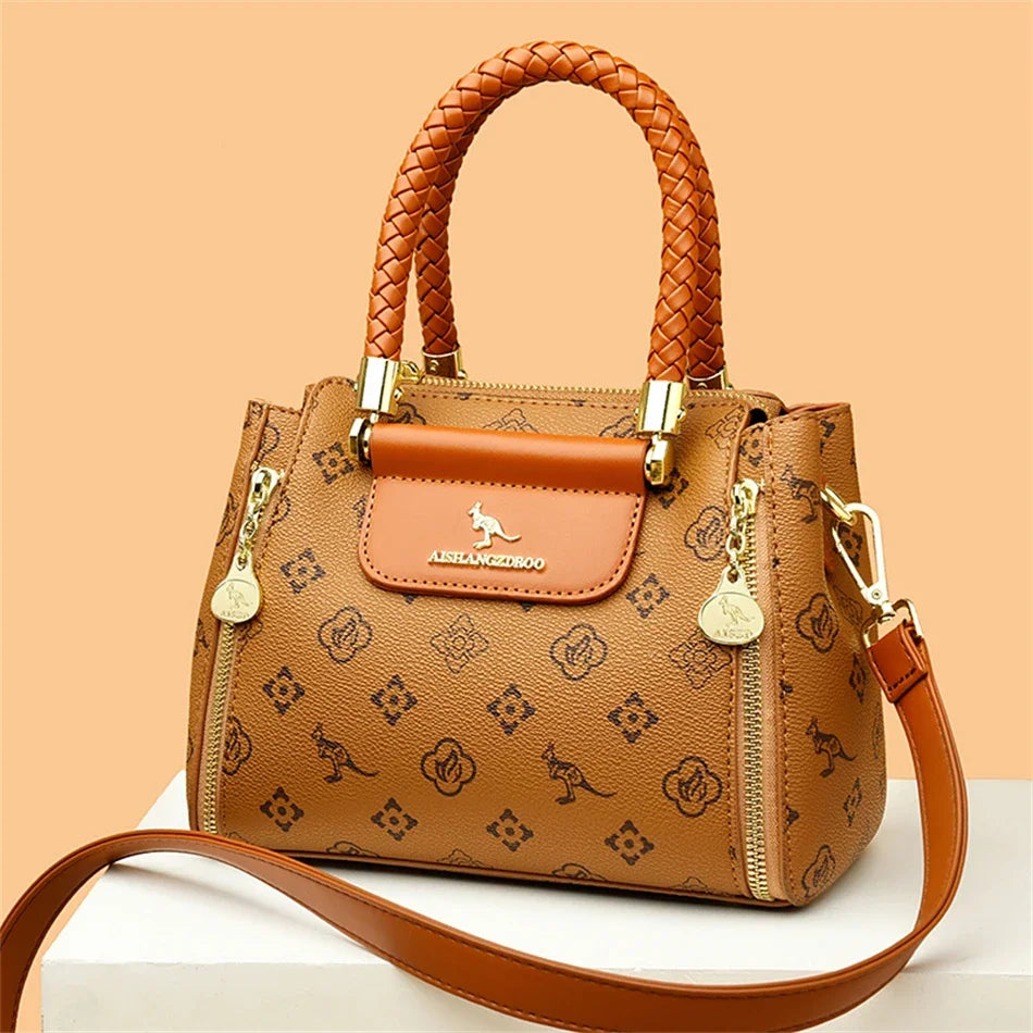 Elegant Designer Crossbody Bag - Premium Soft Leather