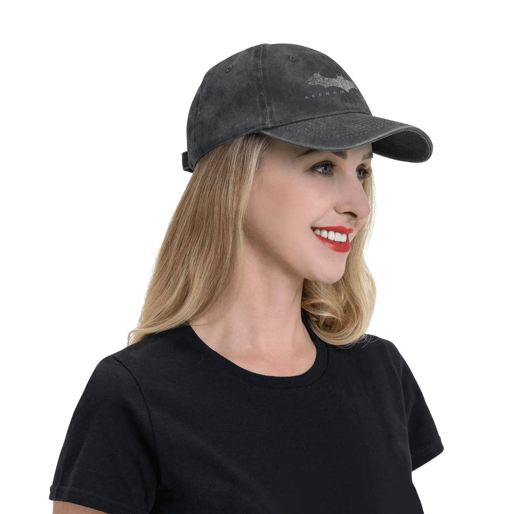 Classic Distressed Denim Baseball Cap - Unisex Unstructured Soft Hat