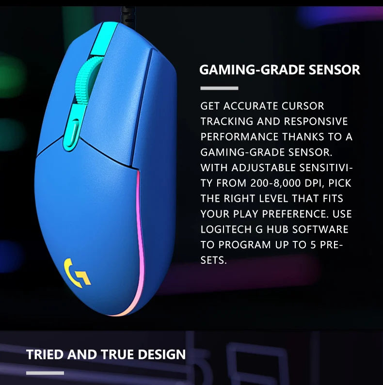 Premium Gaming Mouse with 6 Programmable Buttons & RGB