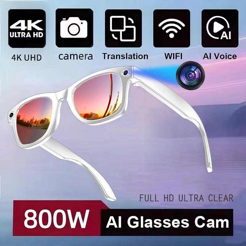 Advanced Smart Sunglasses with HD Camera & AI Translation