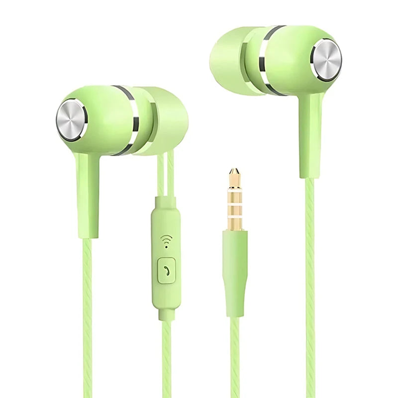 Premium Wired In-Ear Headphones with HiFi Bass & Mic