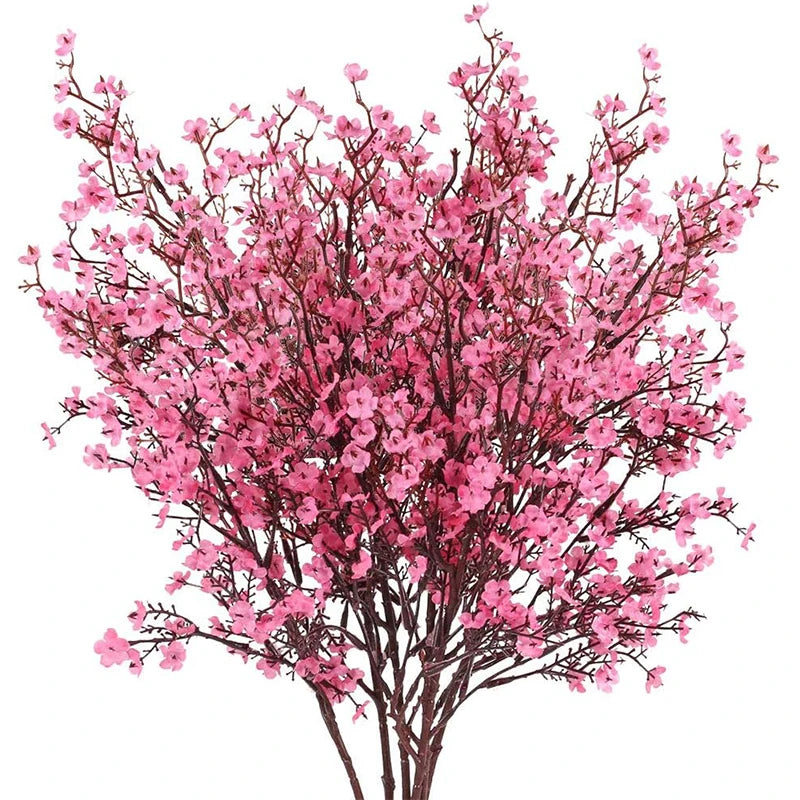 Elegant Artificial Cherry Blossoms & Gypsophila