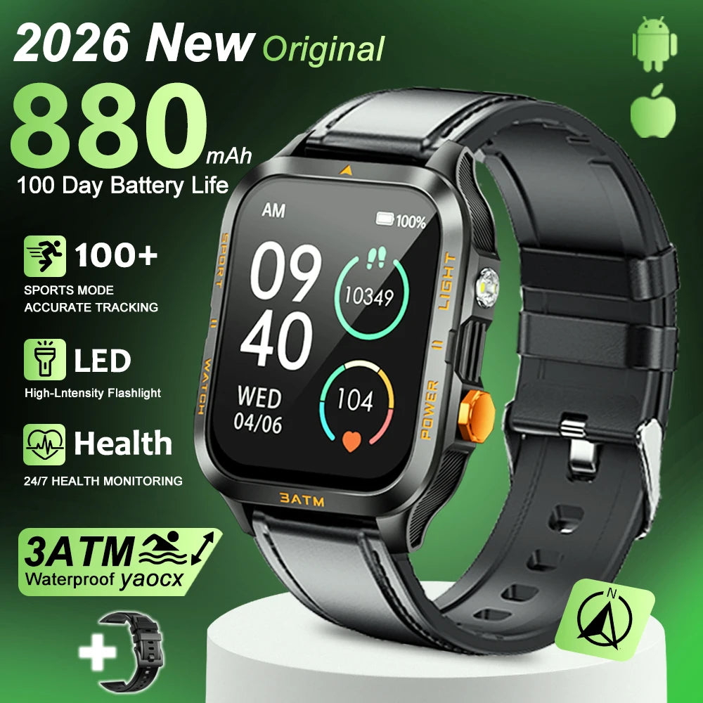 Smart Sports Watch with LED Lighting & Health Detection