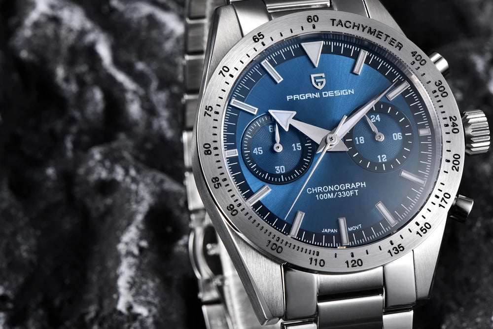 Luxury Men's Quartz Watch - Chronograph Sapphire