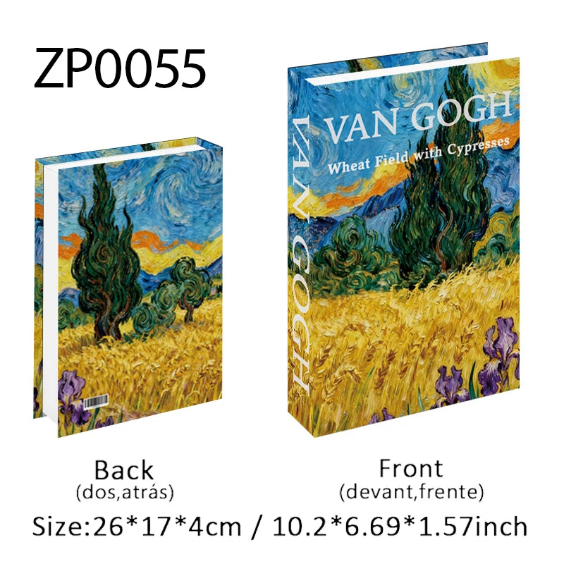 Elegant Luxury Decorative Books - Van Gogh Monet Picasso Series