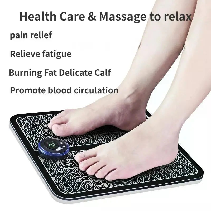 Premium EMS Foot Massager Pad - Portable Muscle Stimulator