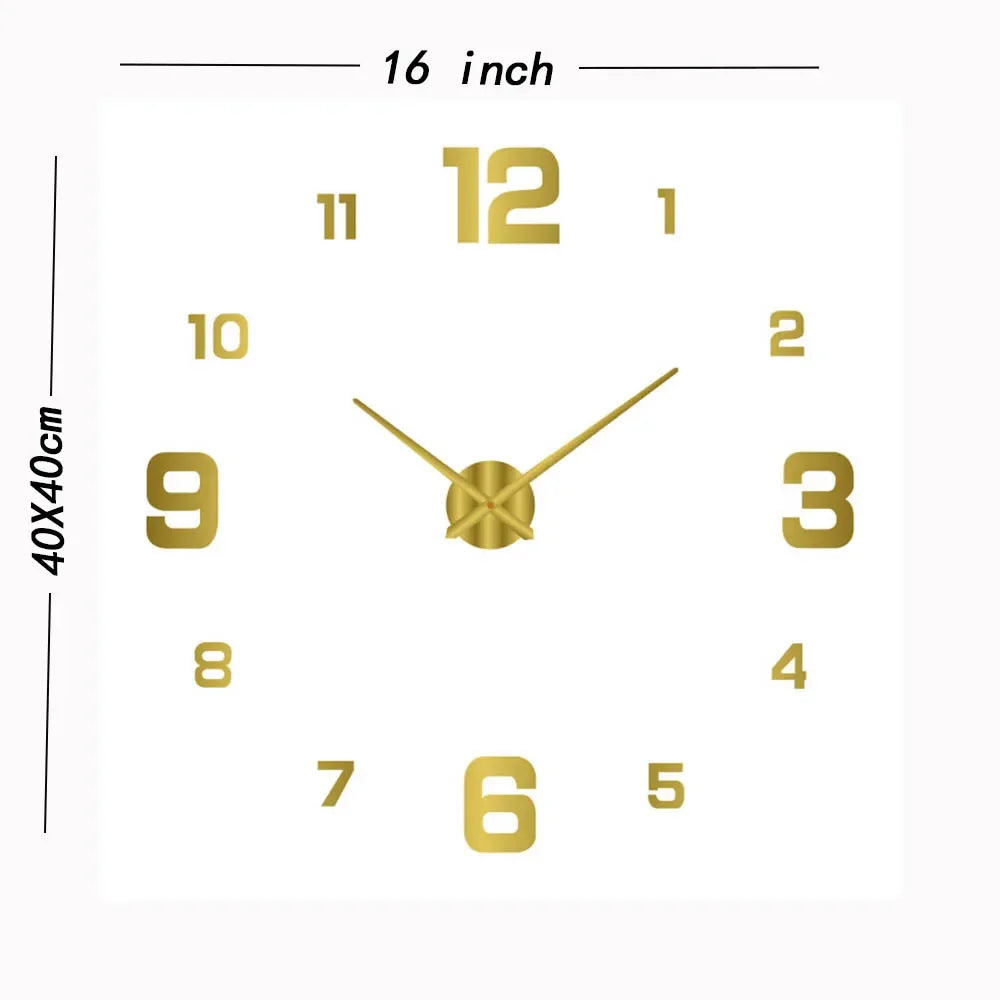 Elegant Silent Modern Wall Clock - Non-Ticking Design