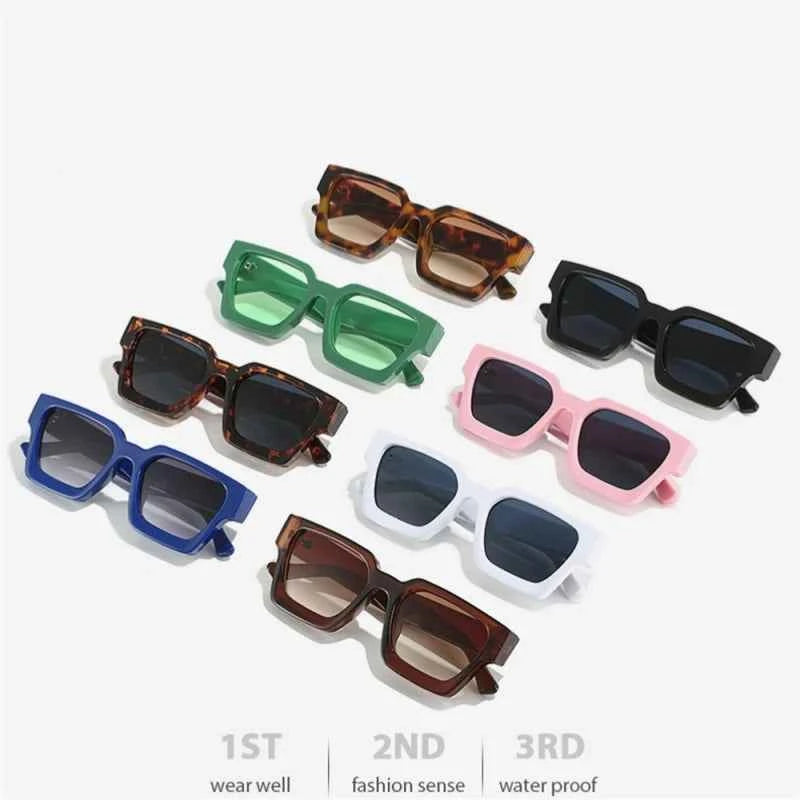 Designer Square Frame Sunglasses - UV400 Retro Shades