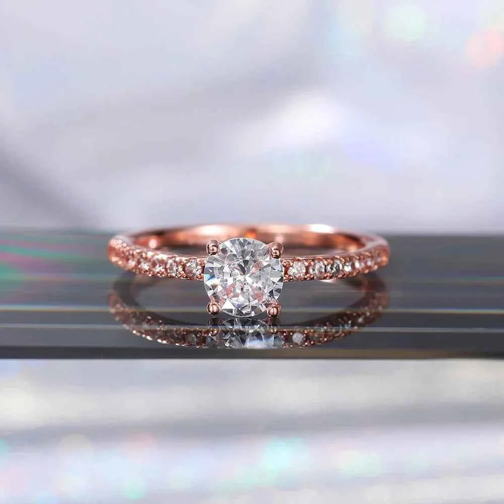 Elegant Eternity Ring - Brilliant Round Zirconia Wedding Band