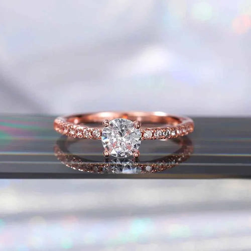 Elegant Eternity Ring - Brilliant Round Zirconia Wedding Band