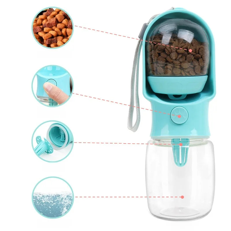 Premium Portable Pet Water Bottle - Leak-Proof Travel Dispenser