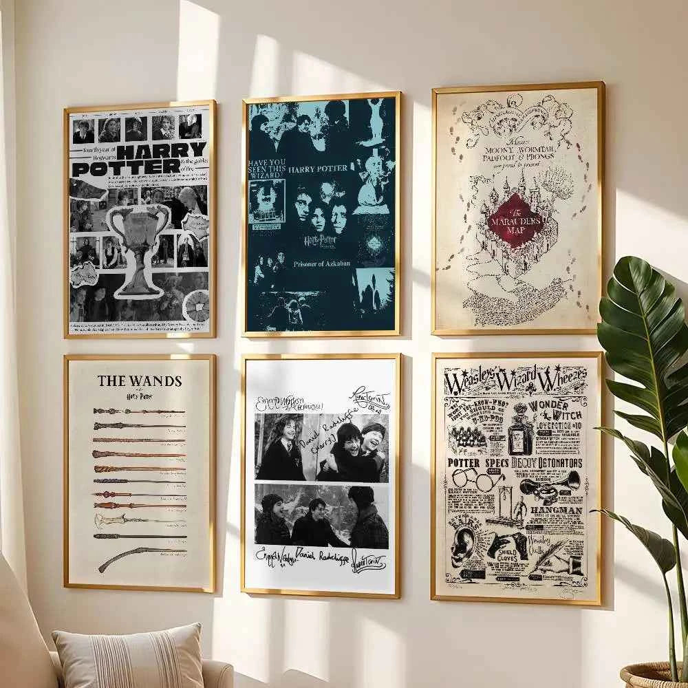 Premium Harry Potter Poster - Waterproof Self-Adhesive Wall Mural Art