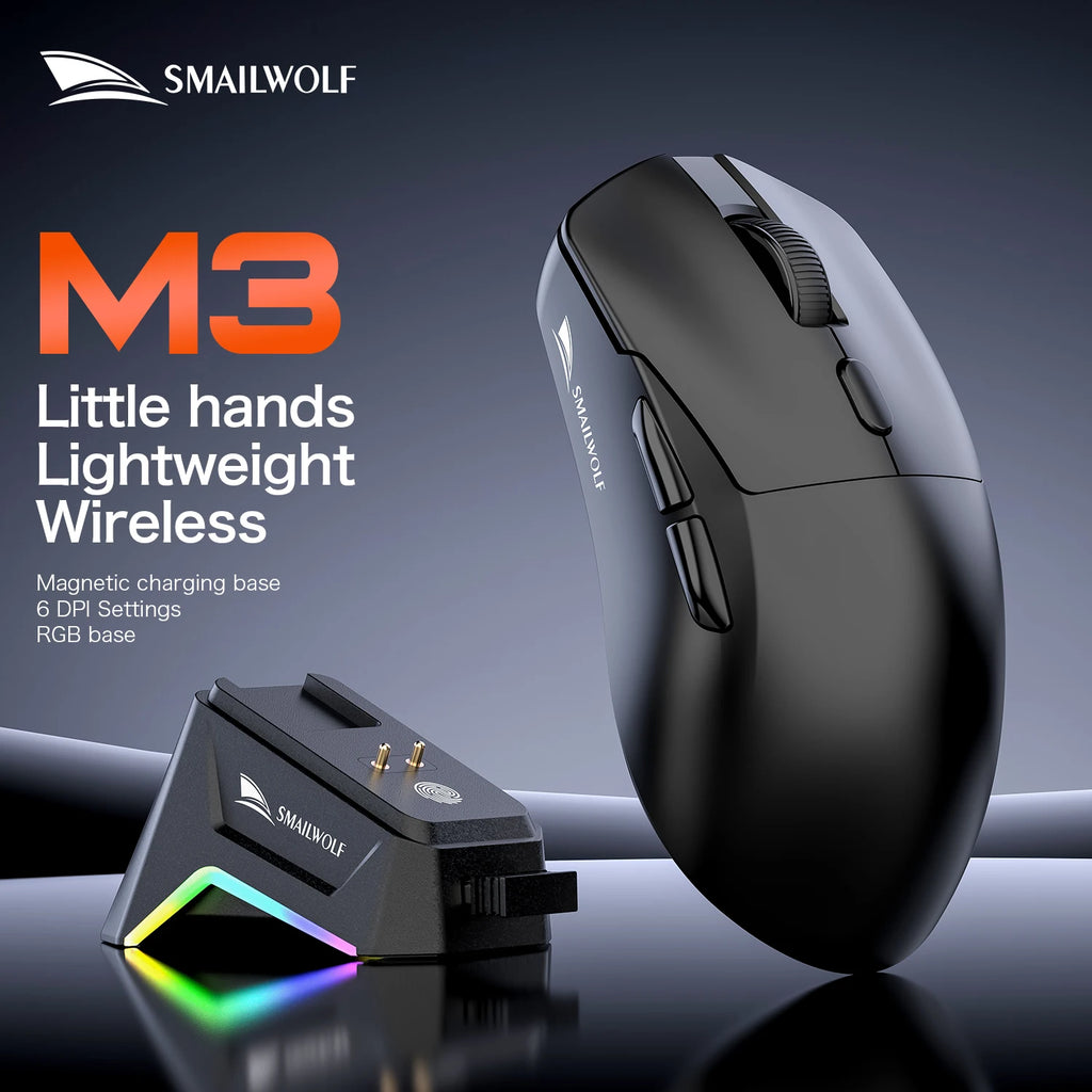 Premium Wireless Gaming Mouse - Tri-Mode PAW3311 Lightweight