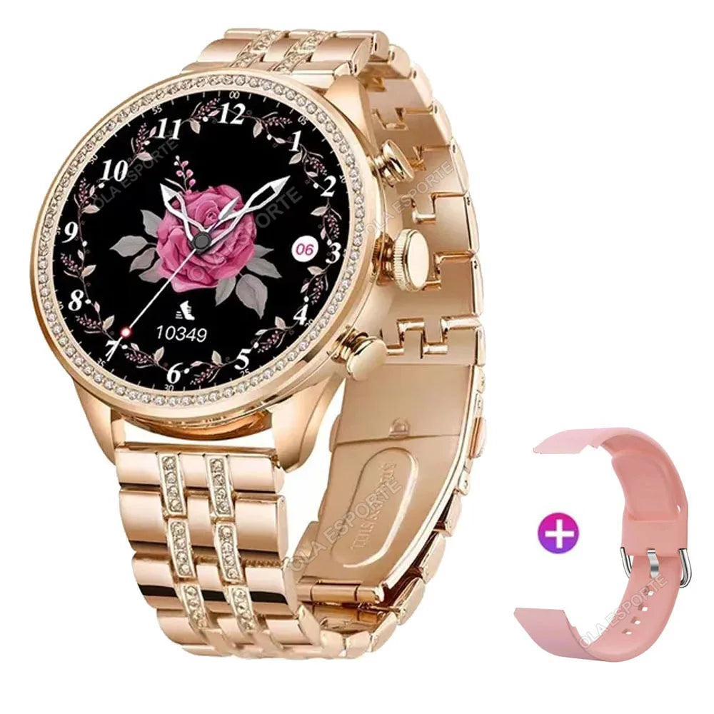 Luxury Women Smart Watch - Bluetooth Call & Fitness Tracker
