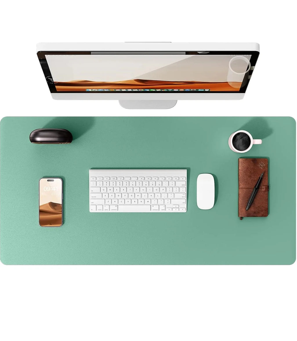Premium Leather Desk Mat - Large Office Computer Protector