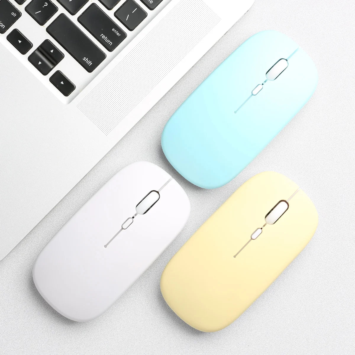 Premium Bluetooth Mouse - Portable Ergonomic for Laptop & Tablet