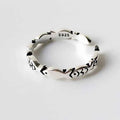 Exquisite Sterling Silver Fish Ring - Adjustable Open Band