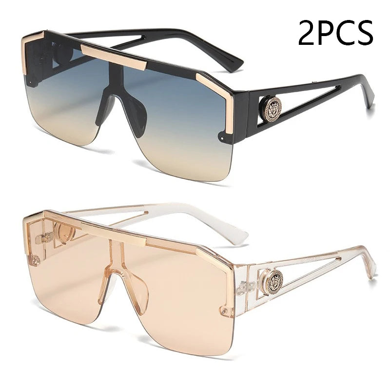 Premium Oversized Square Sunglasses - UV400 Gradient Lenses