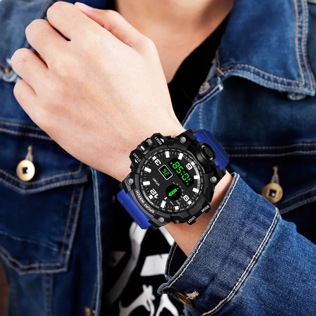 Premium Men's Sports Watch - Waterproof Digital Fitness Tracker