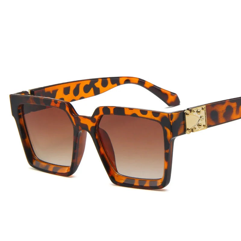 Luxury Square Sunglasses Men - Retro UV400 Designer Eyewear