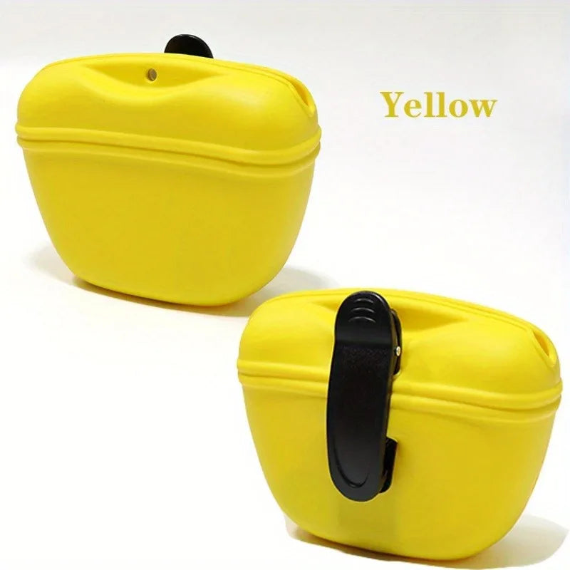 Premium Silicone Dog Treat Pouch - Portable Training Bag