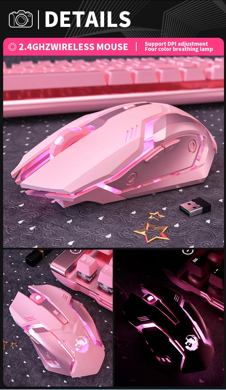 Premium Ergonomic Gaming Mouse - RGB 6-Button Mute Click